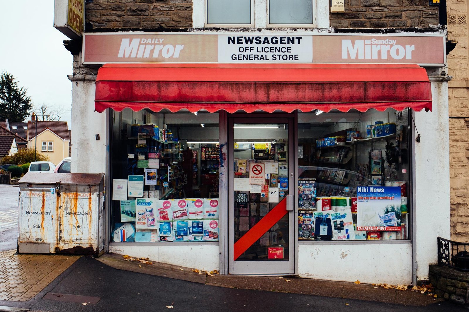 Local shopfront on a high street